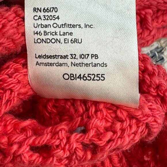 Free People Women's Sedona Cardigan Crop Long Sleeve Button‎ Open Knit Orange XS - Picture 12 of 14